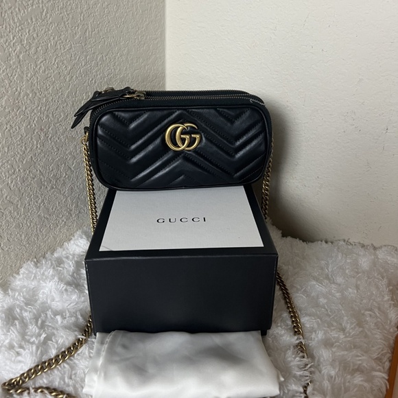 Gucci Double G Marmont Mini - Picture 1 of 9